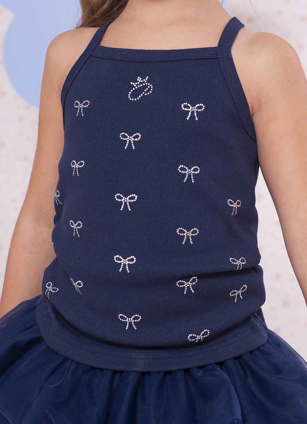 Blusa Ribana Mini Laços Cristal