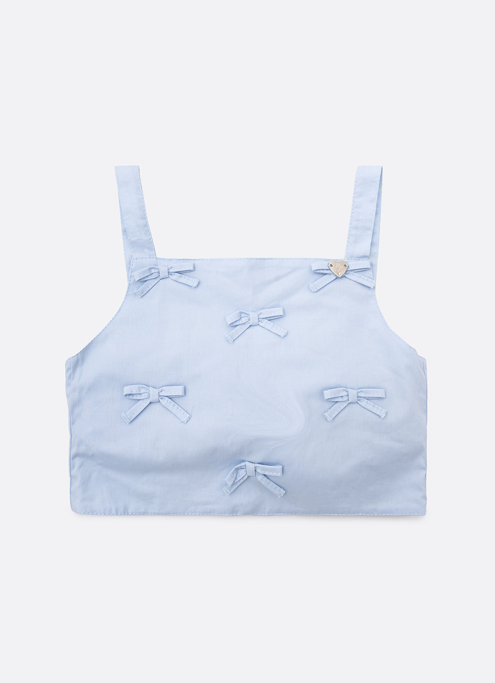 Blusa Cropped Algodão Lacinhos