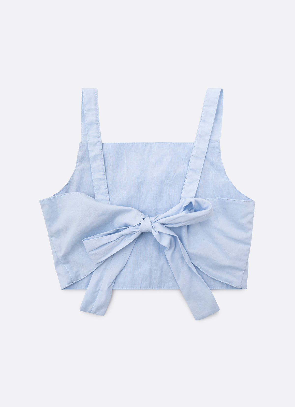Blusa Cropped Algodão Lacinhos