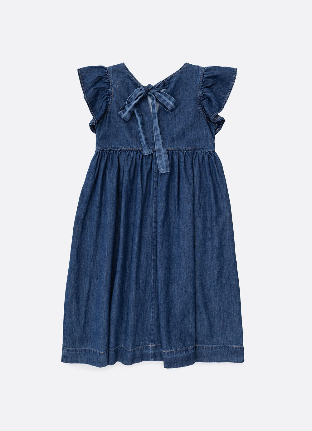 Vestido Jeans Fino Rendinhas