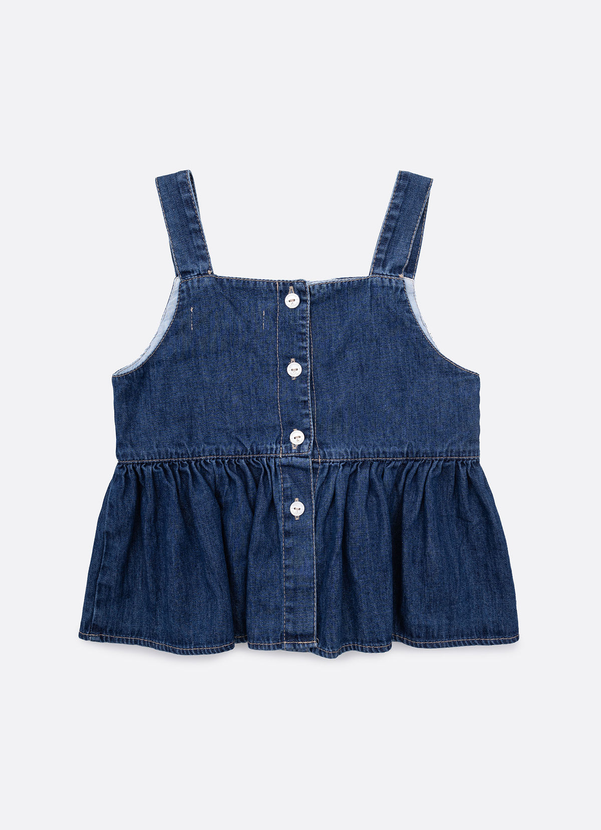 Blusa Jeans Fino Rendinhas