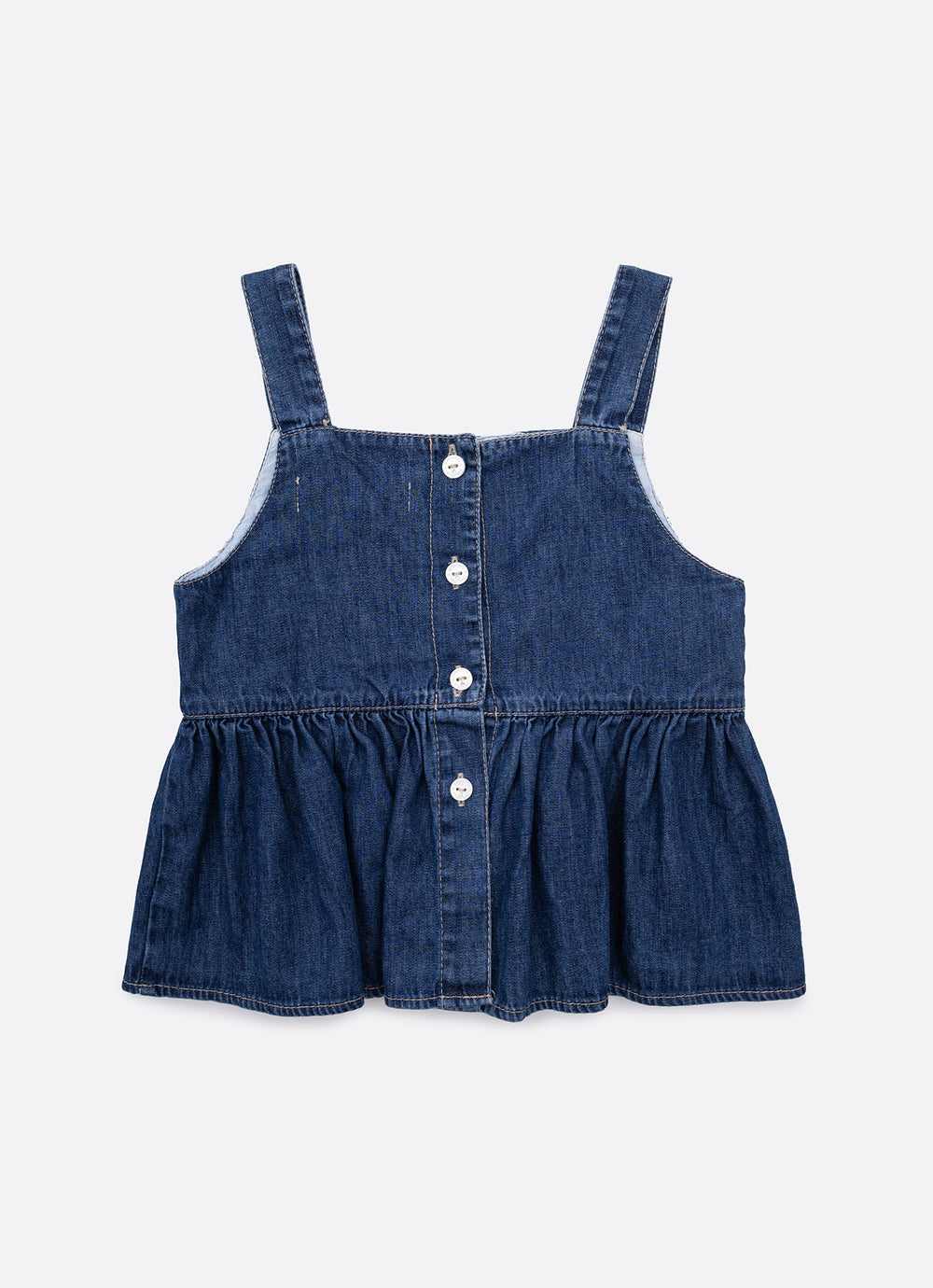 Blusa Jeans Fino Rendinhas