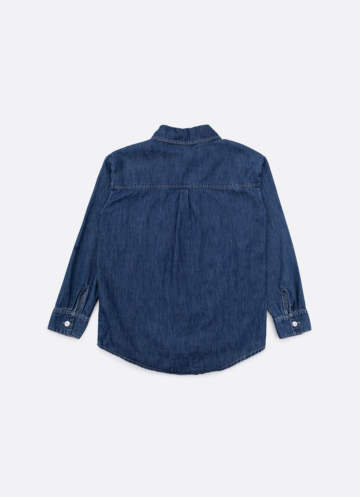 Camisa Jeans Fino Rendinhas