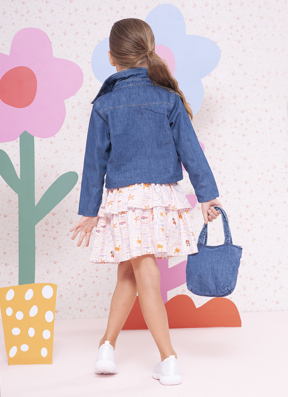 Jaqueta Jeans Fino Charms