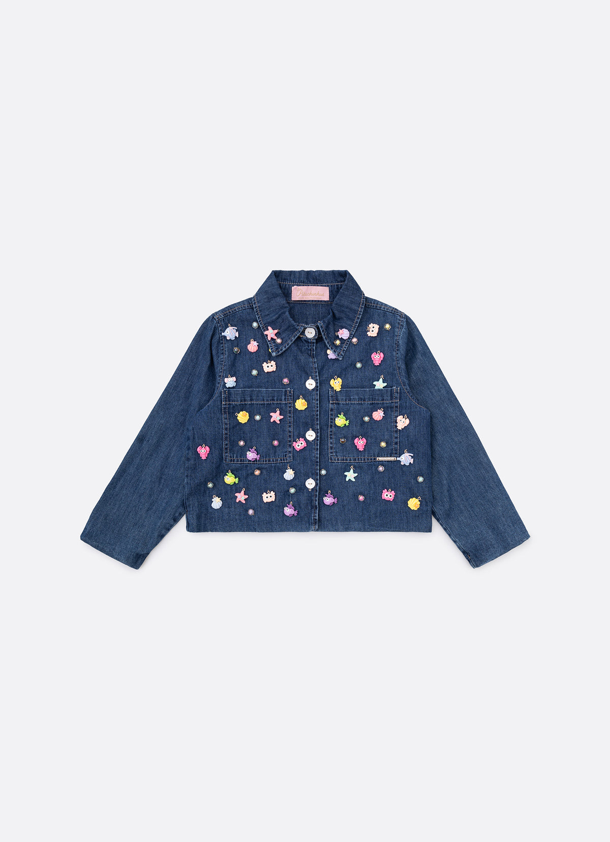 Jaqueta Jeans Fino Charms