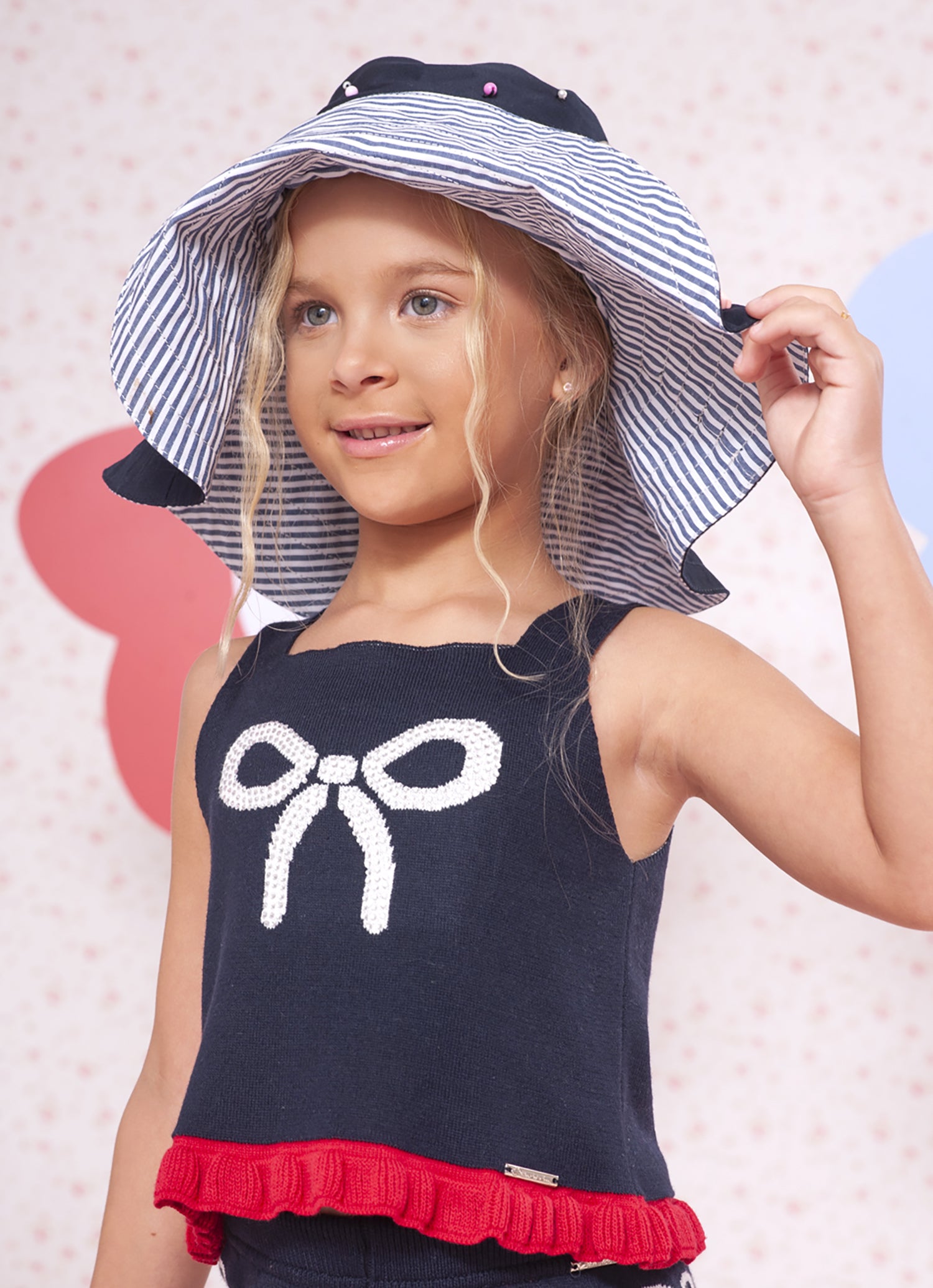 Regata Tricot Laço e Babadinho