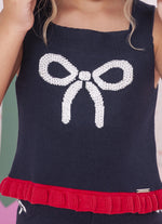 Regata Tricot Laço e Babadinho