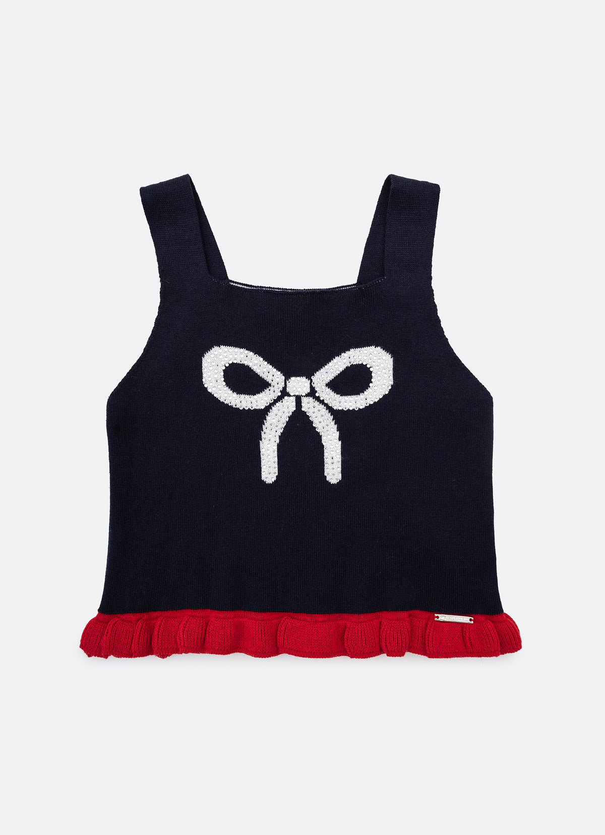 Regata Tricot Laço e Babadinho