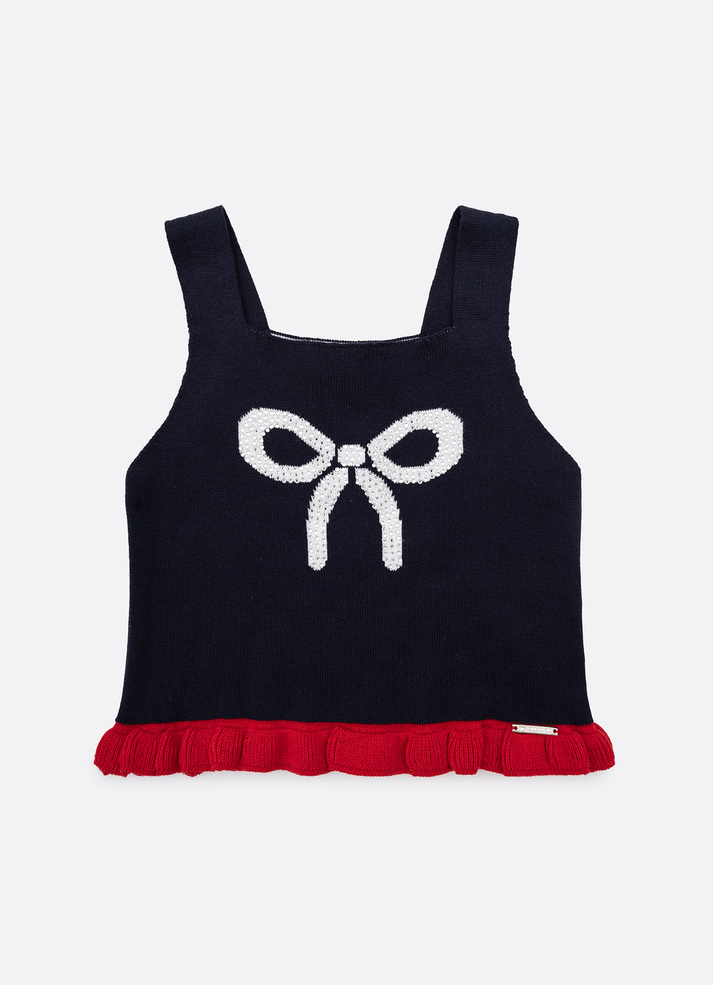 Regata Tricot Laço e Babadinho