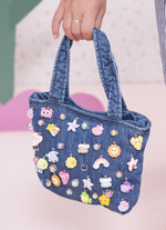 Bolsa Puffer Jeans Fino Charms