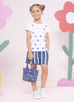 Blusa Cotton Corações Cristal