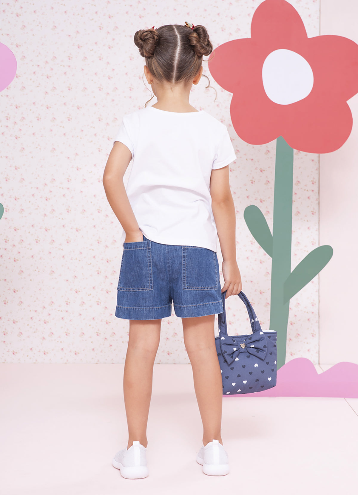Blusa Cotton Corações Cristal
