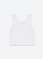 Regata Tricot Laço Bordado