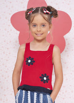 Regata Tricot Flores Cristal