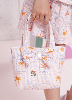 Bolsa Algodão Estampado Laço