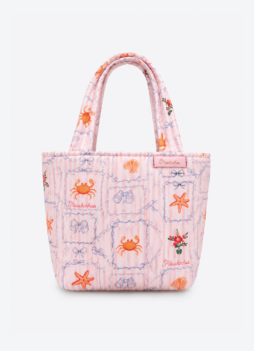 Bolsa Algodão Estampado Laço