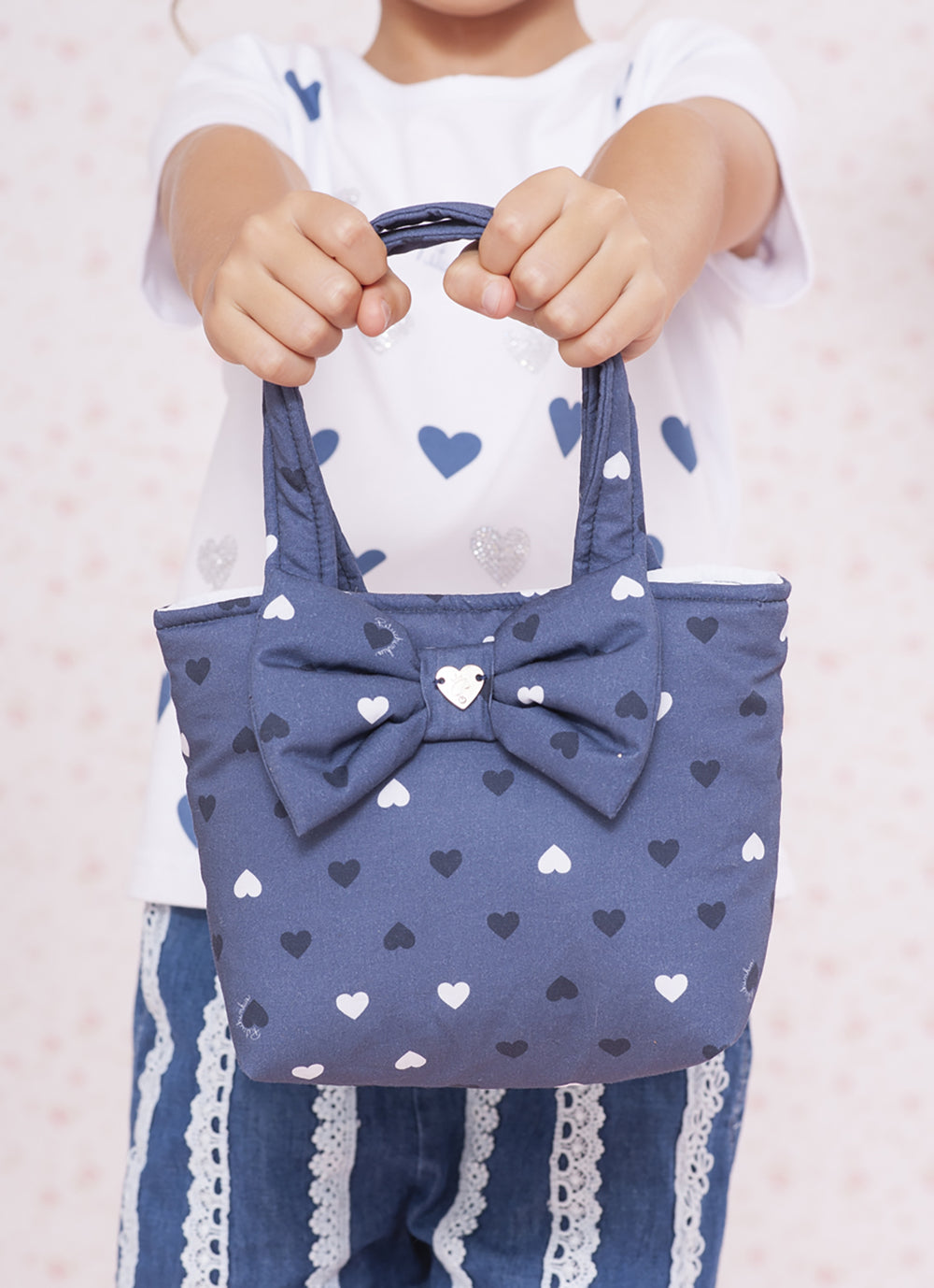 Bolsa Algodão Estampado Laço