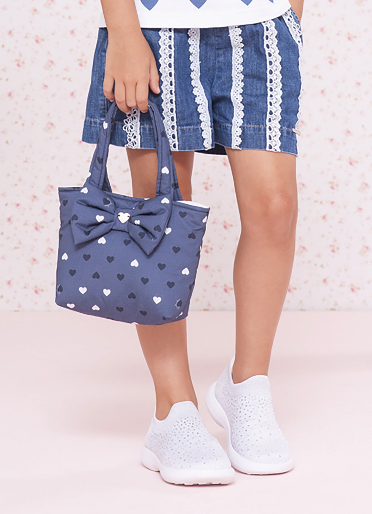 Bolsa Algodão Estampado Laço