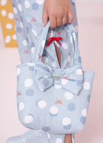 Bolsa Algodão Estampado Laço