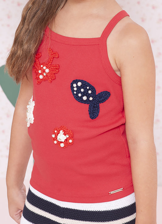 Blusa Ribana Crochê Bordados