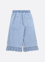 Calça Pantacourt Jeans Fino Cristais