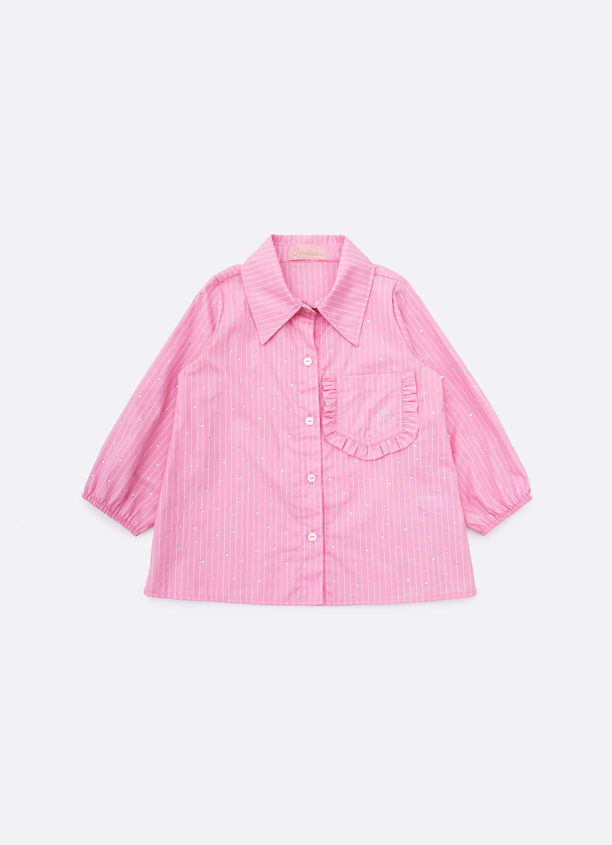 Camisa Algodão Listrada Babadinhos