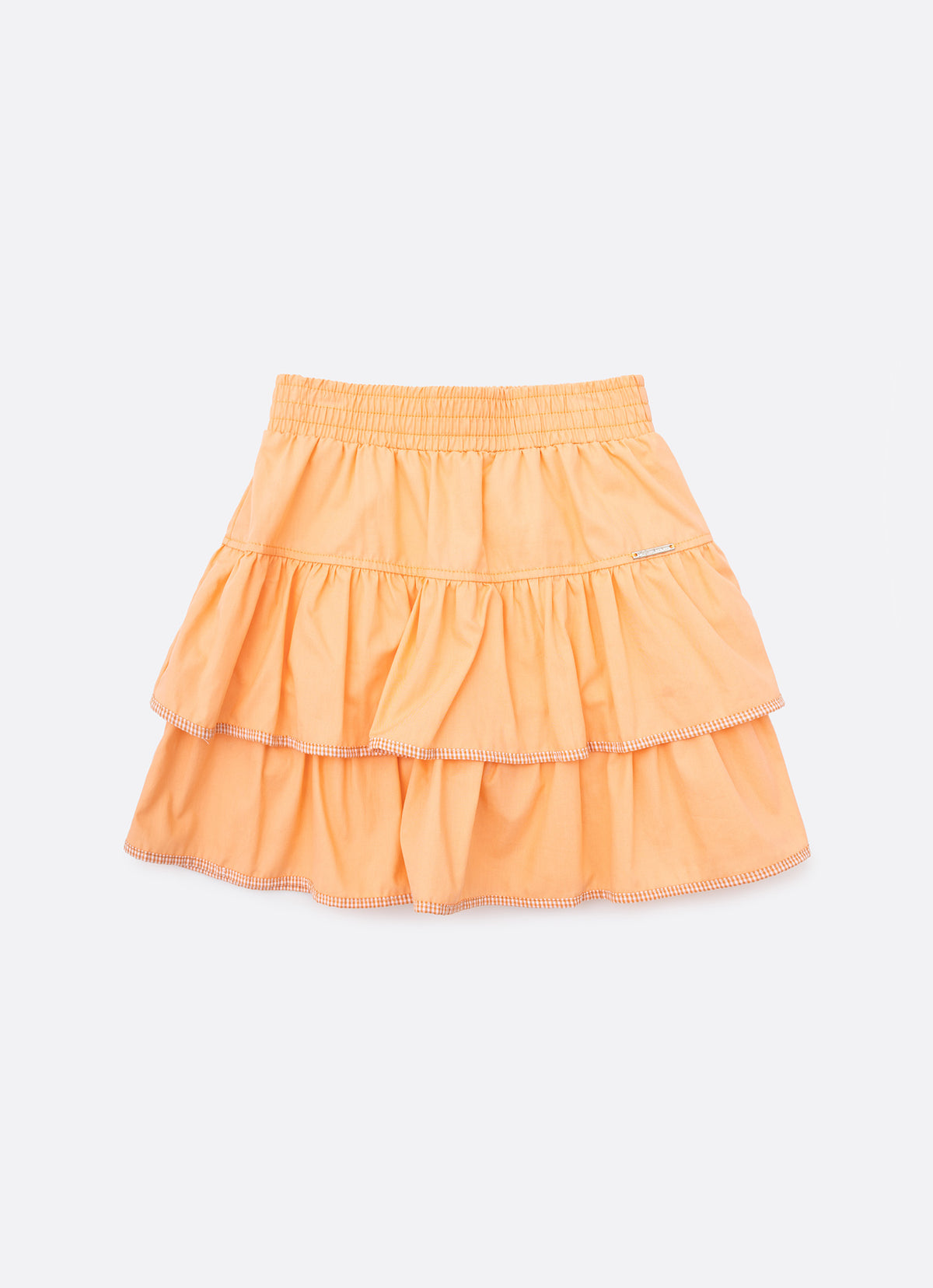 Saia Short Tricoline Babados