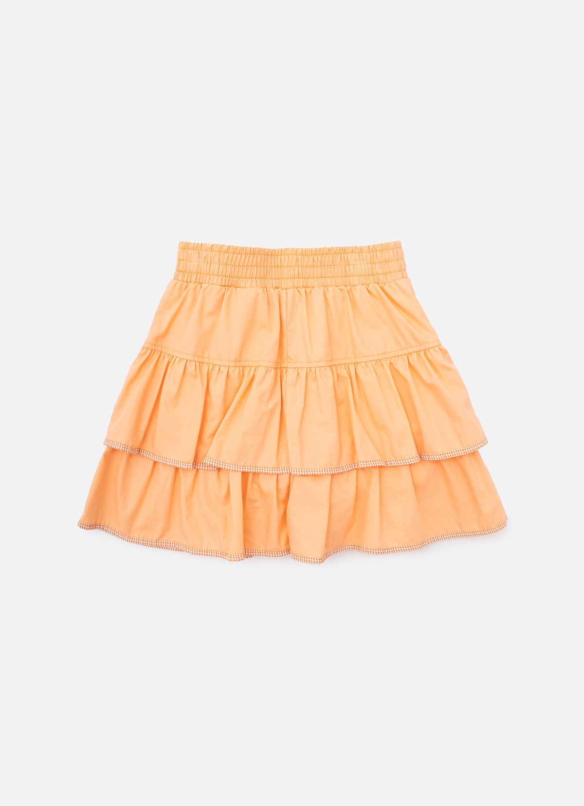 Saia Short Tricoline Babados
