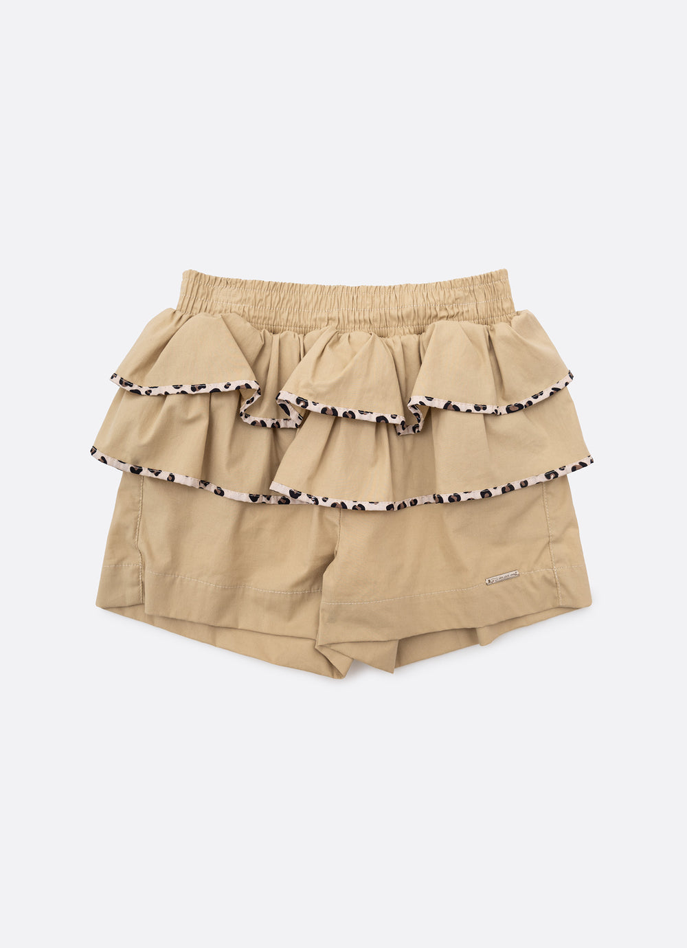 Short Tricoline Babados Debrum