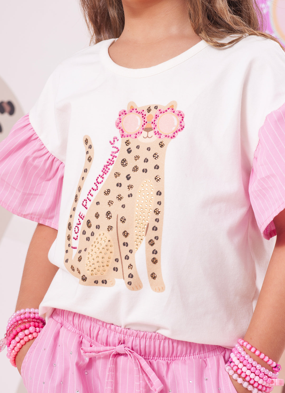 Blusa Cotton Oncinha Cristal