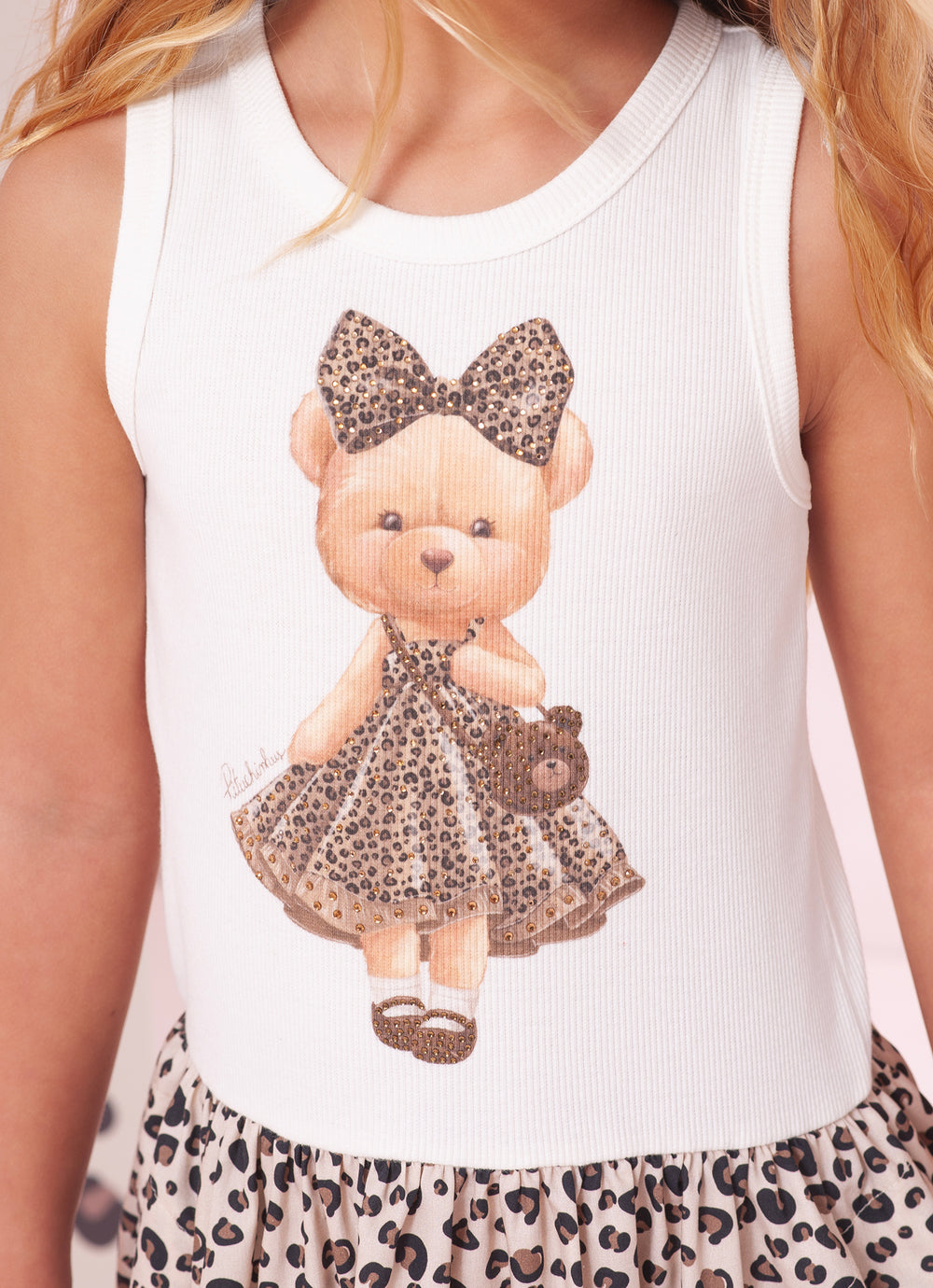 Vestido Ribana Saia Algodão Oncinha