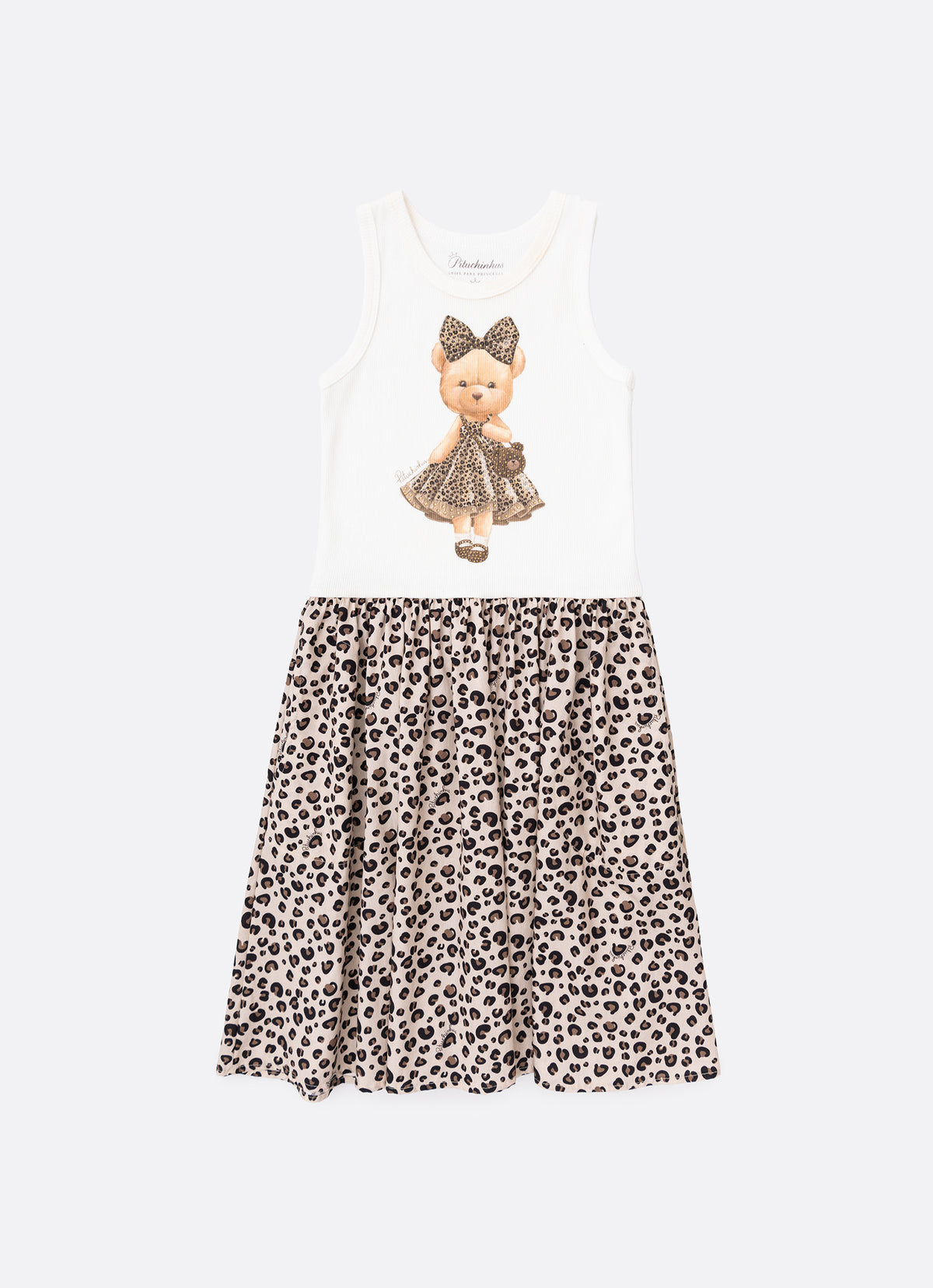 Vestido Ribana Saia Algodão Oncinha