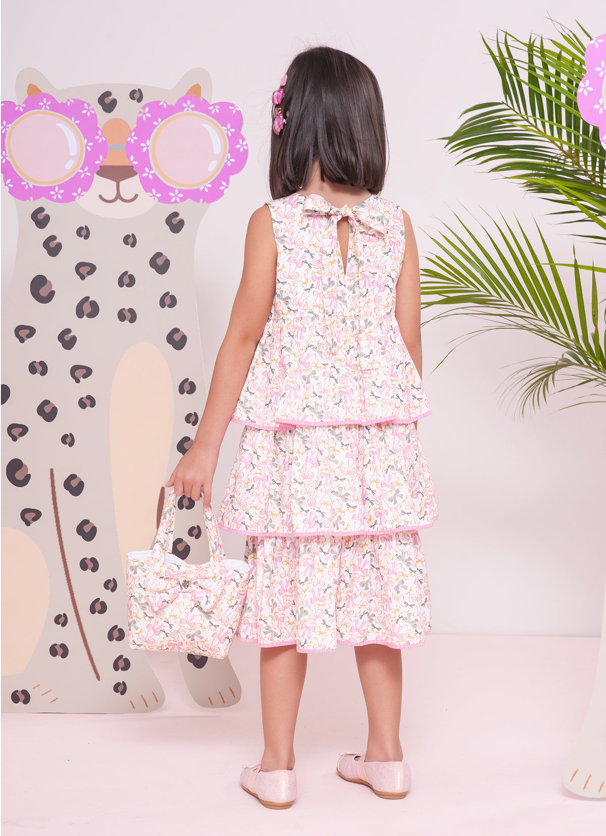 Vestido Algodão Multi Laços