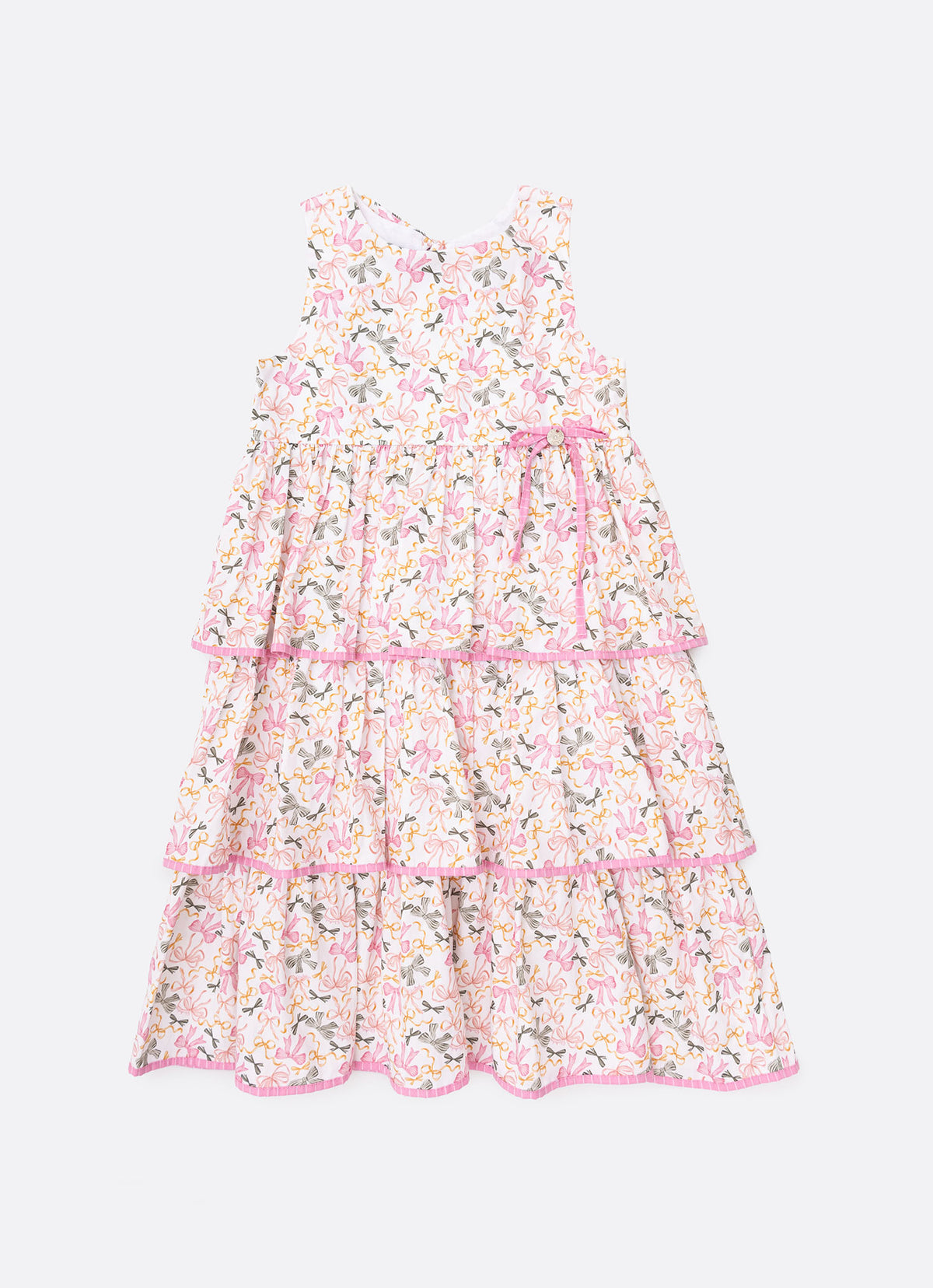 Vestido Algodão Multi Laços