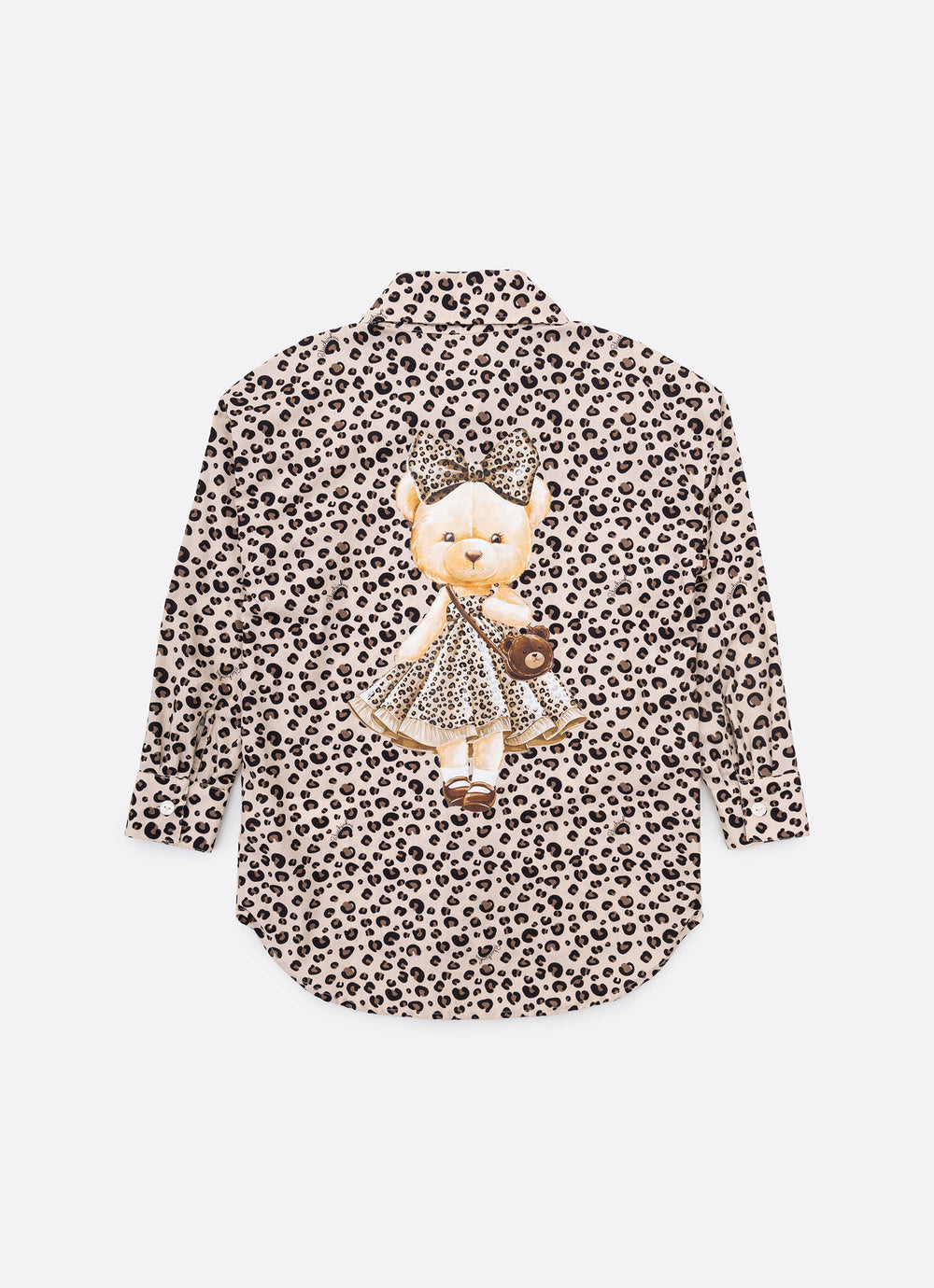 Camisa Algodão Oncinha Flores Crochê