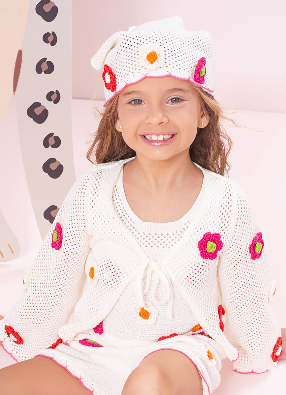 Casaqueto Tricot Multi Flores