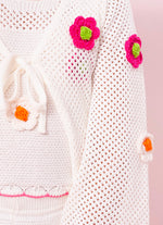 Casaqueto Tricot Multi Flores