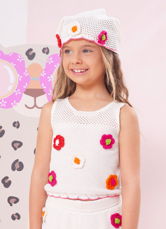 Blusa Tricot Multi Flores