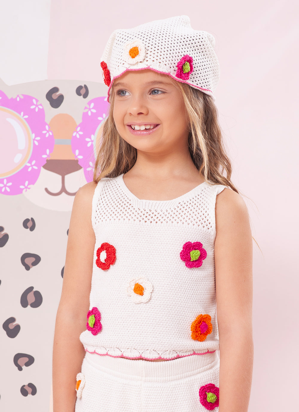 Blusa Tricot Multi Flores