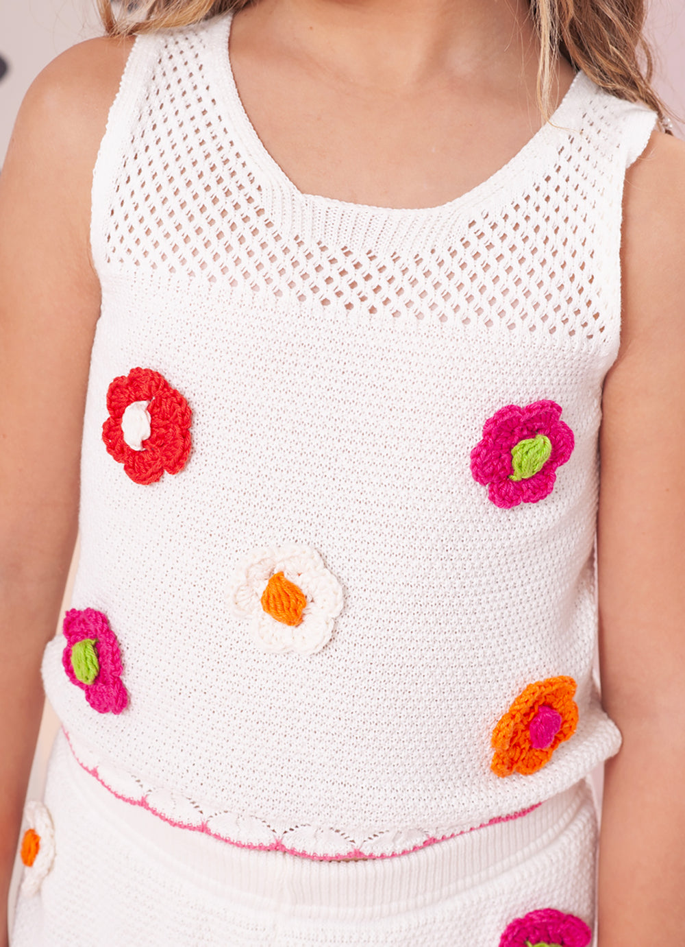 Blusa Tricot Multi Flores