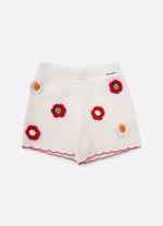 Short Tricot Multi Flores