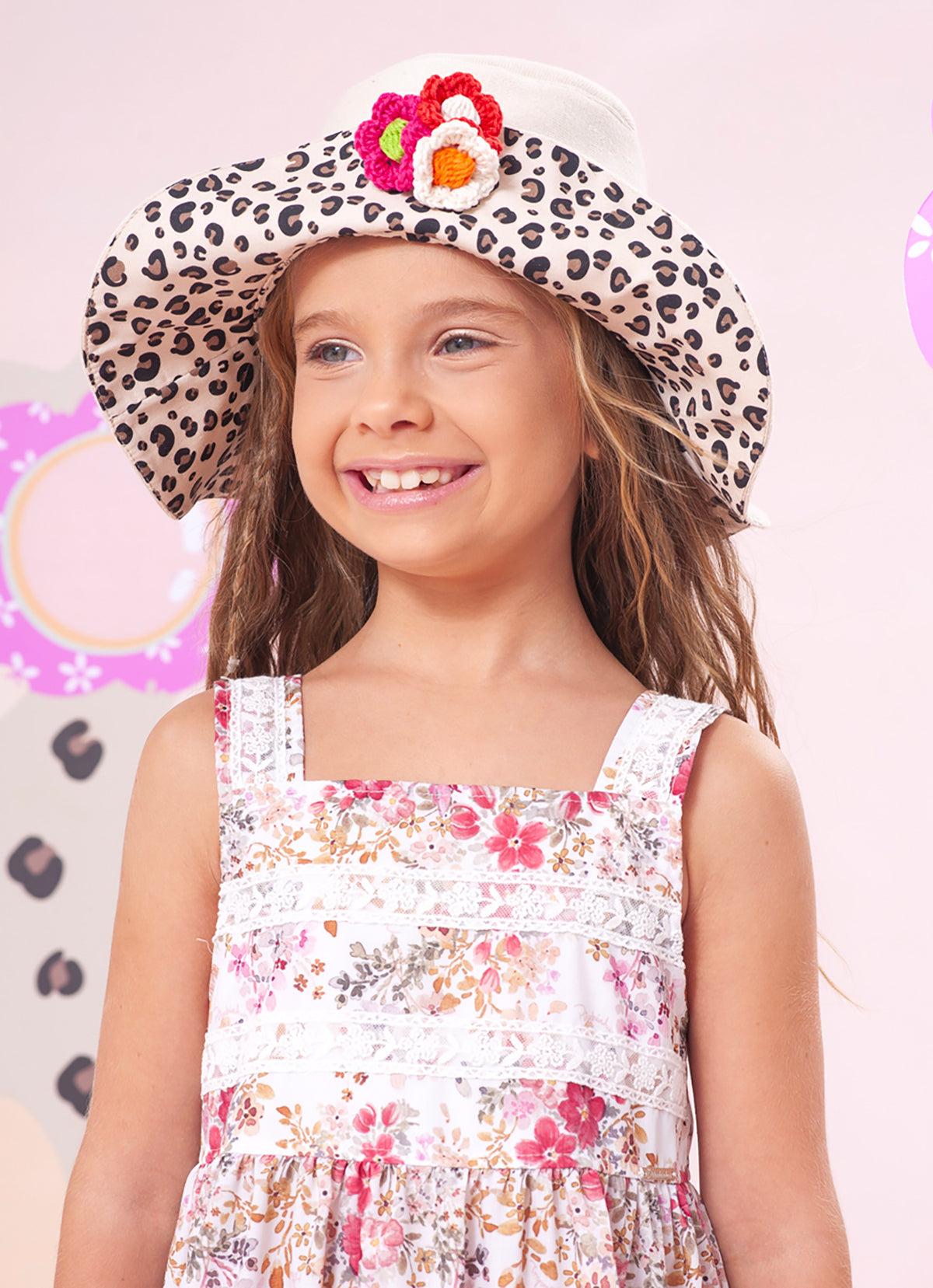 Vestido Algodão Estampa Floral Rendas