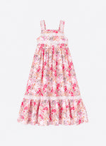 Vestido Algodão Estampa Floral Rendas