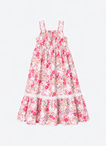 Vestido Algodão Estampa Floral Rendas
