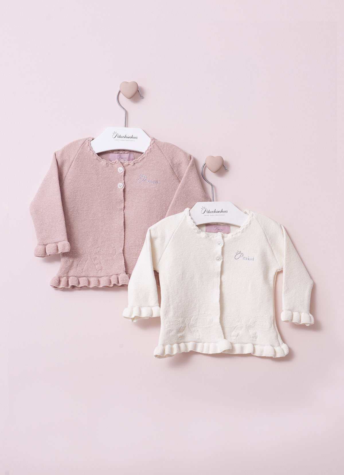 Casaqueto Tricot Laço Babadinhos Pmini