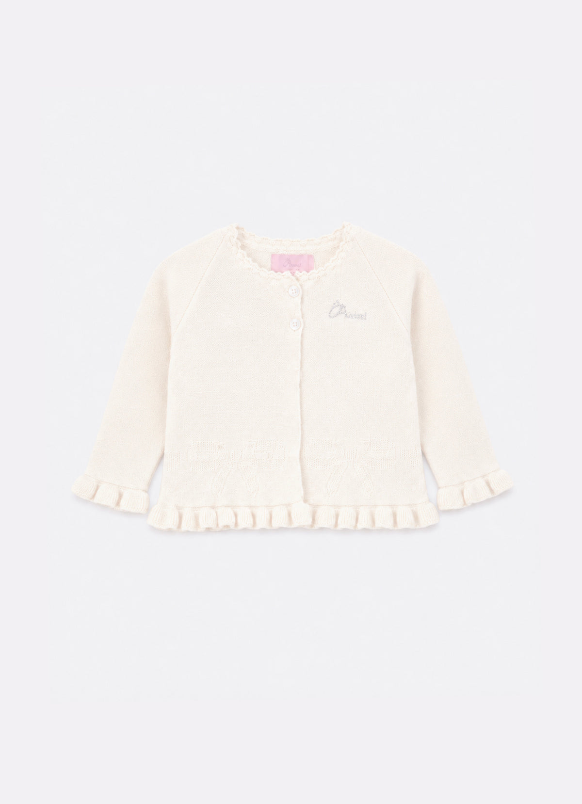 Casaqueto Tricot Laço Babadinhos Pmini