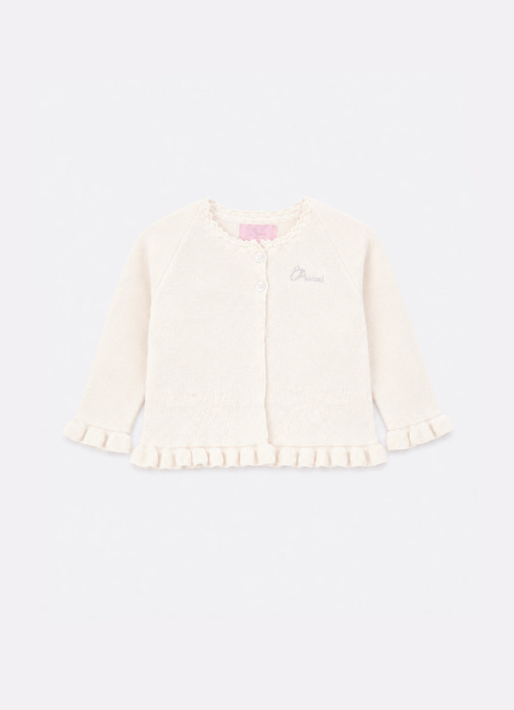 Casaqueto Tricot Laço Babadinhos Pmini