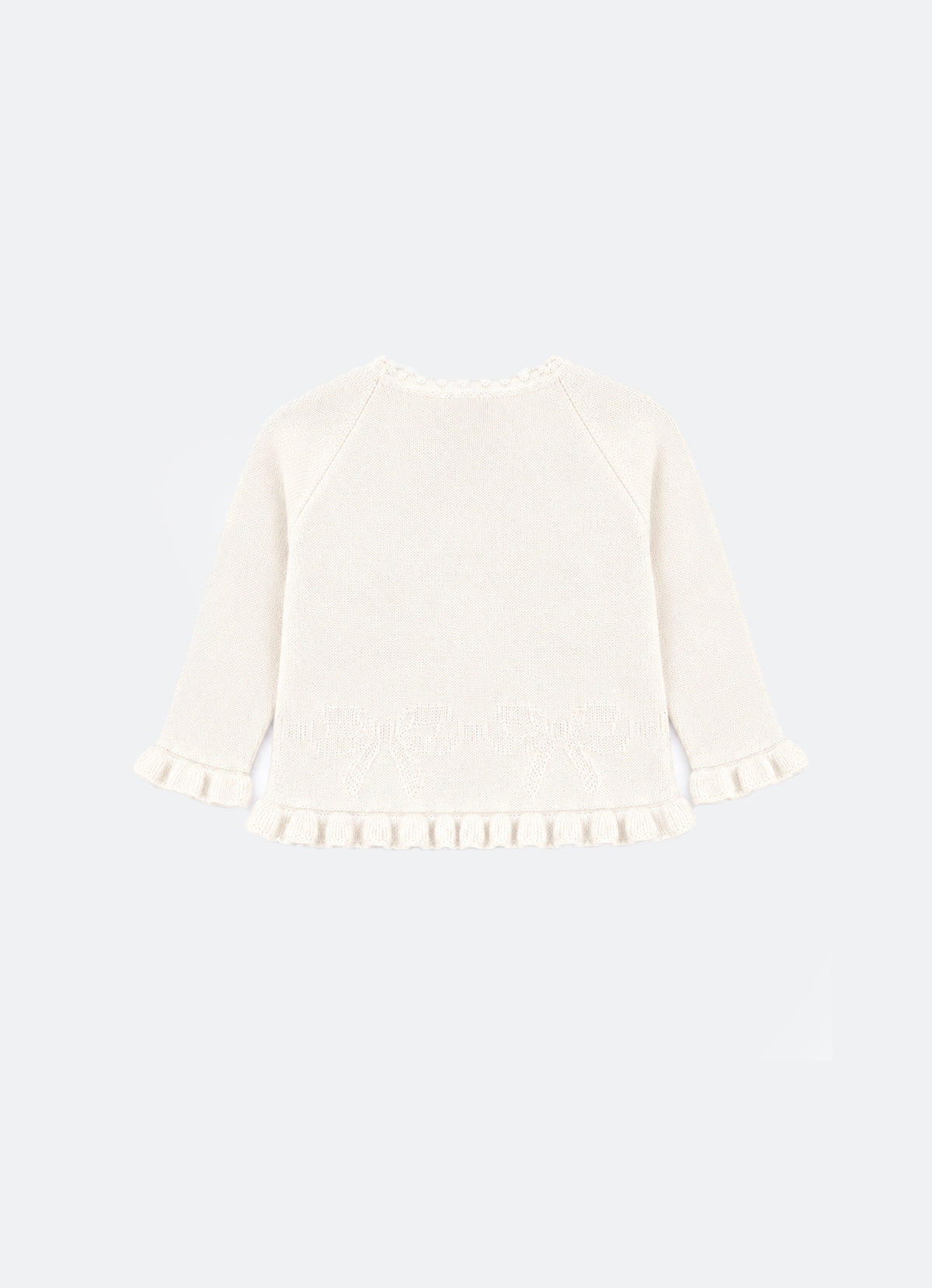Casaqueto Tricot Laço Babadinhos Pmini