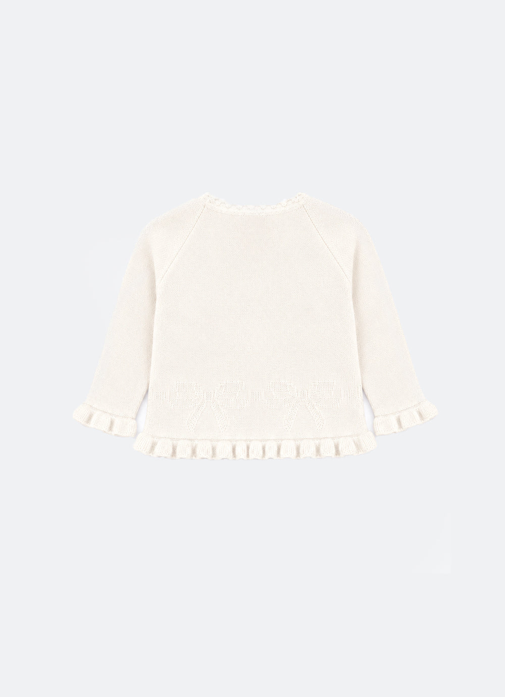 Casaqueto Tricot Laço Babadinhos Pmini