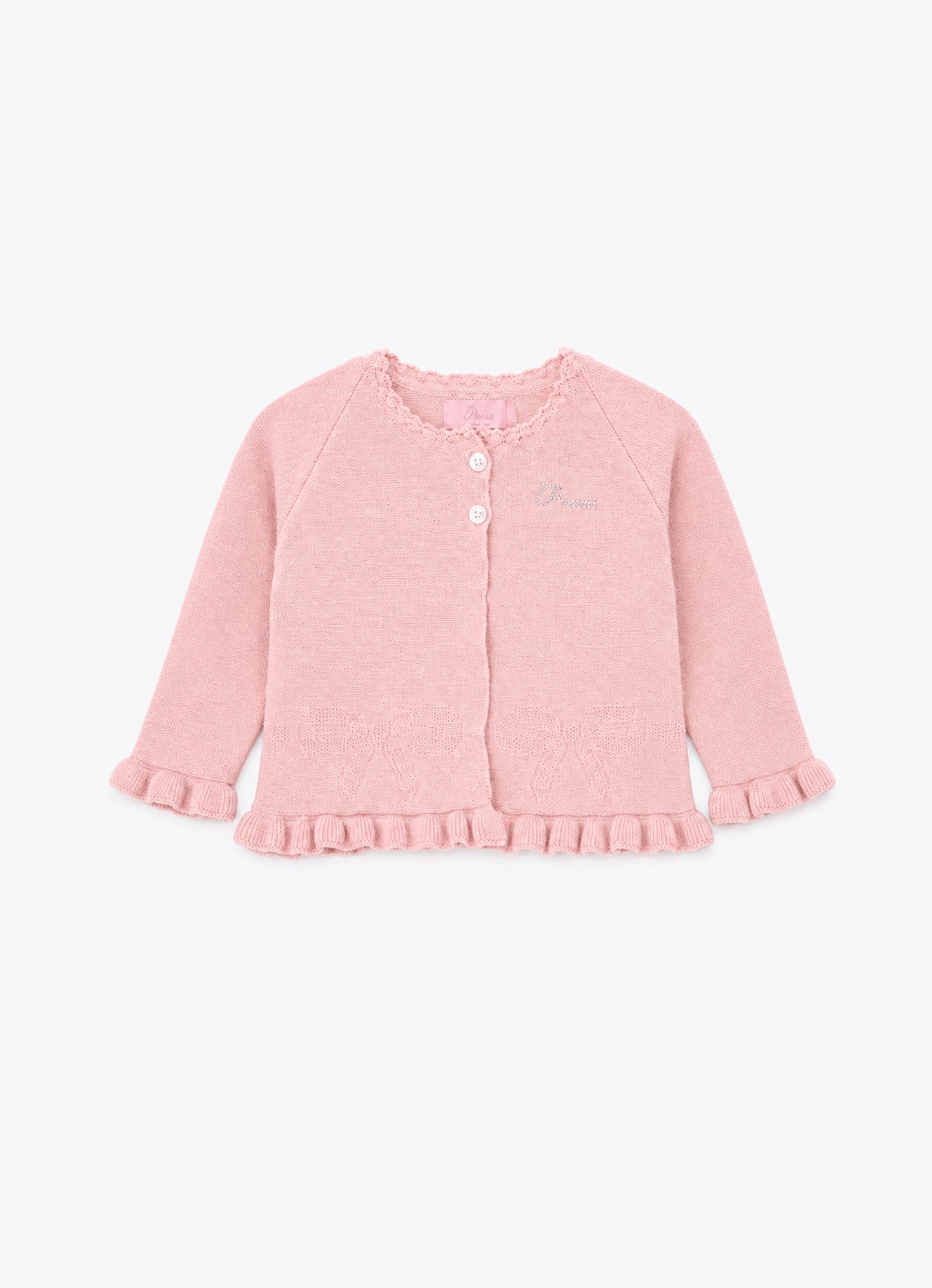 Casaqueto Tricot Laço Babadinhos Pmini